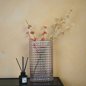 Vase - Ribble - Glass - Pink - 15x8x25cm