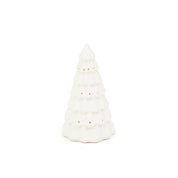 Ledlight - Kerstboom - Keramiek - Wit - 9x9x15,5cm