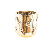 Pot - Dick - Keramiek - Goud - 17,5x17,5x17,5cm