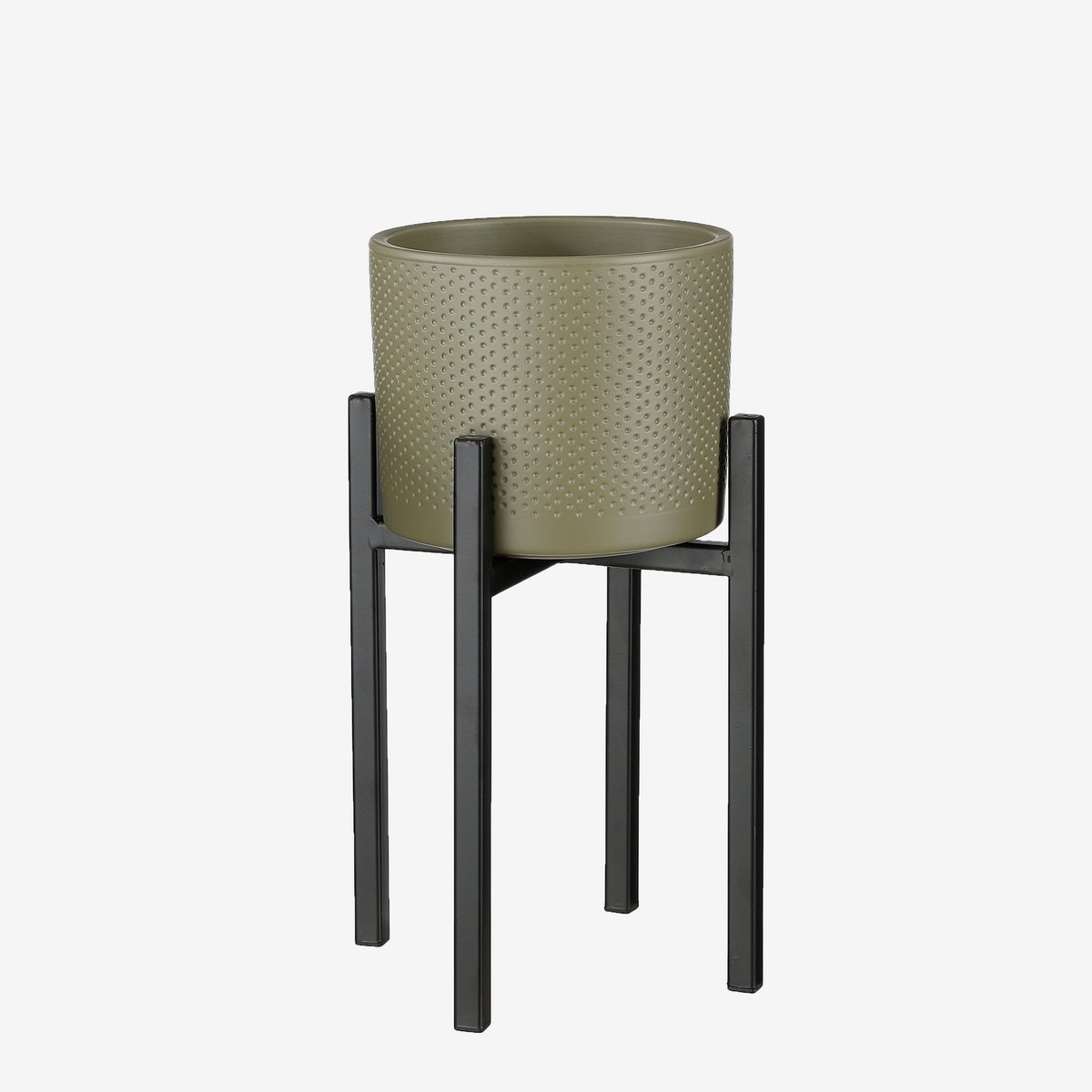 Ascot Plant Stand XL - L38 x W38 x H40cm - Metal - Black