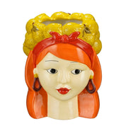 Funny Flowerpot Inside - H25 x Ø20 cm - Dolomite - Yellow