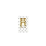 Ornament - aap -beeldje 'de legende'- polyresin - goud - 11x7x19cm