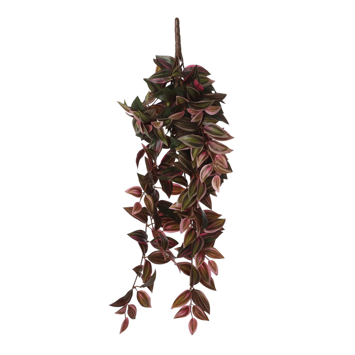 Tradescantia Künstliche Hängepflanze - L15 x B20 x H54 cm - Bordeaux