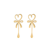Set of 2 Gold Heart Spoons