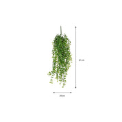 Ficus Artificial Hanging Plant - H81 cm - Green