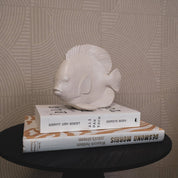 Ornament - Platte Vis - Polyresin - Beige - 19,5x10,5x16cm