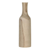 Vase Pia - H47 x Ø13 cm - Bois de paulownia - Marron clair