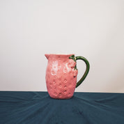 VASE-Strawberry-steengoed-roze- 17,5x12,5x18cm