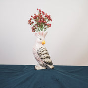 VASE Cockatoo Dolomite pink/green 14 x 10.5 x 22 cm