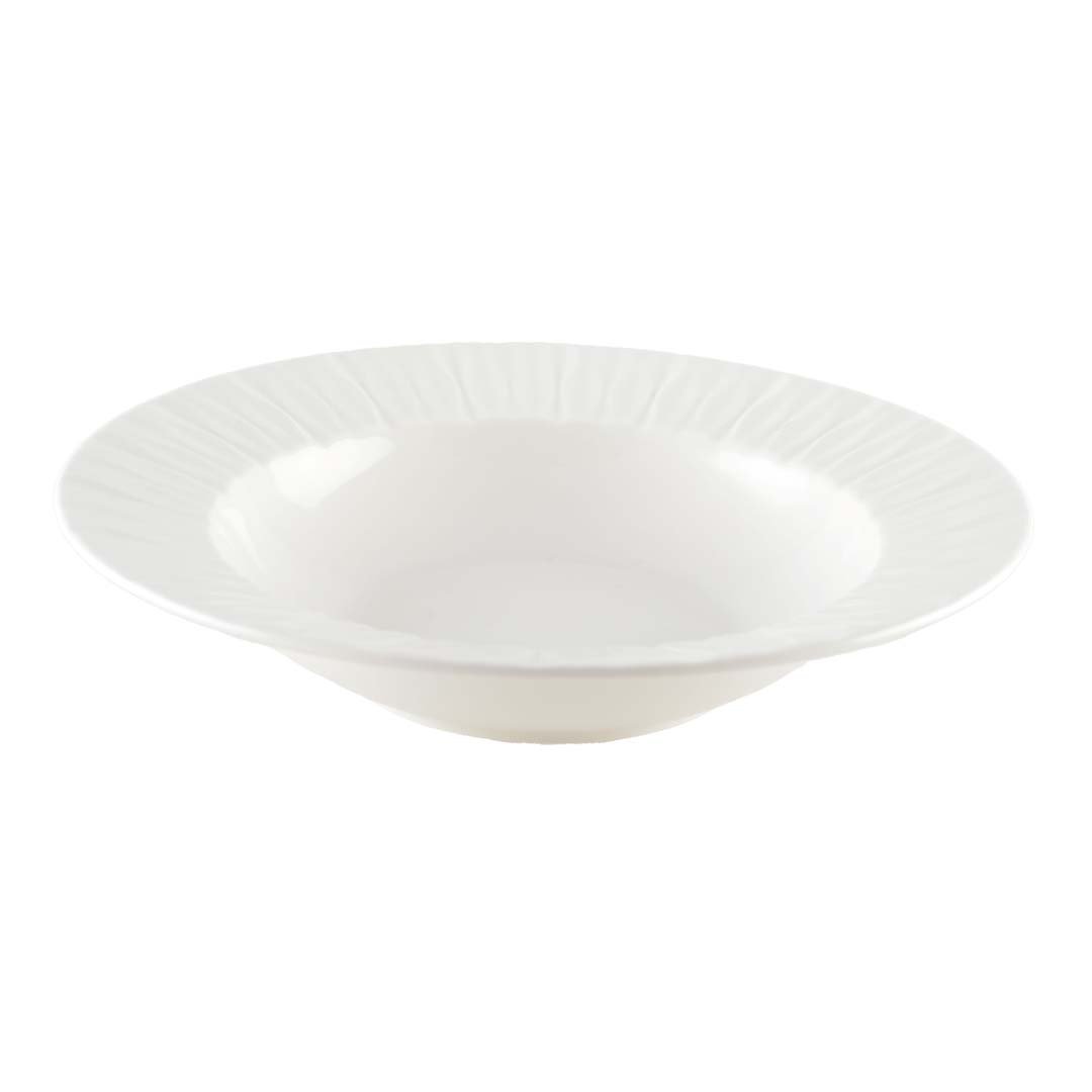 Witte serveerkom - 20.3x20.3x4.3cm