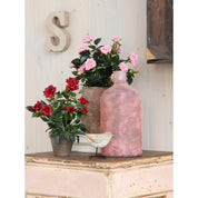 Rosier artificiel en pot Stan - H33 x Ø25 cm - Rose