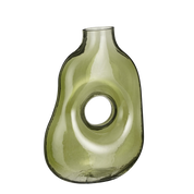 Jay Vase - L19 x W11 x H25 cm - Glass - Light green