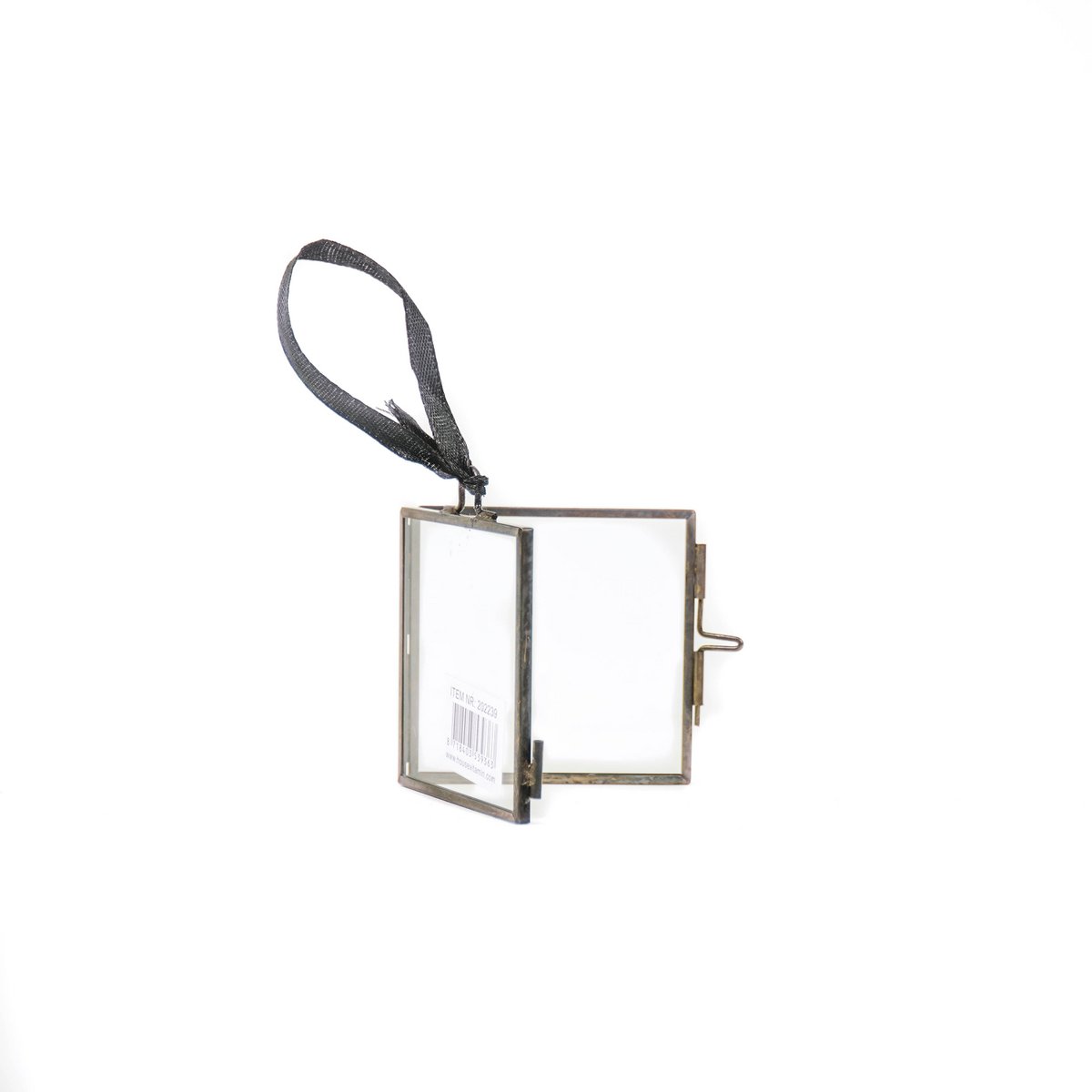 Fotolijst - Hangend - Metaal/Glas - Zwart - 6,5x6cm