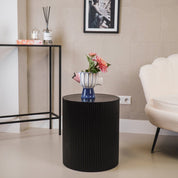 Side table - cylinder - black 
