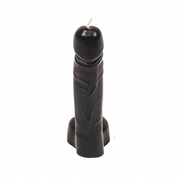 Kaars - Dick - Was - Noir - 6,8x5,5x17 cm - 160grammes