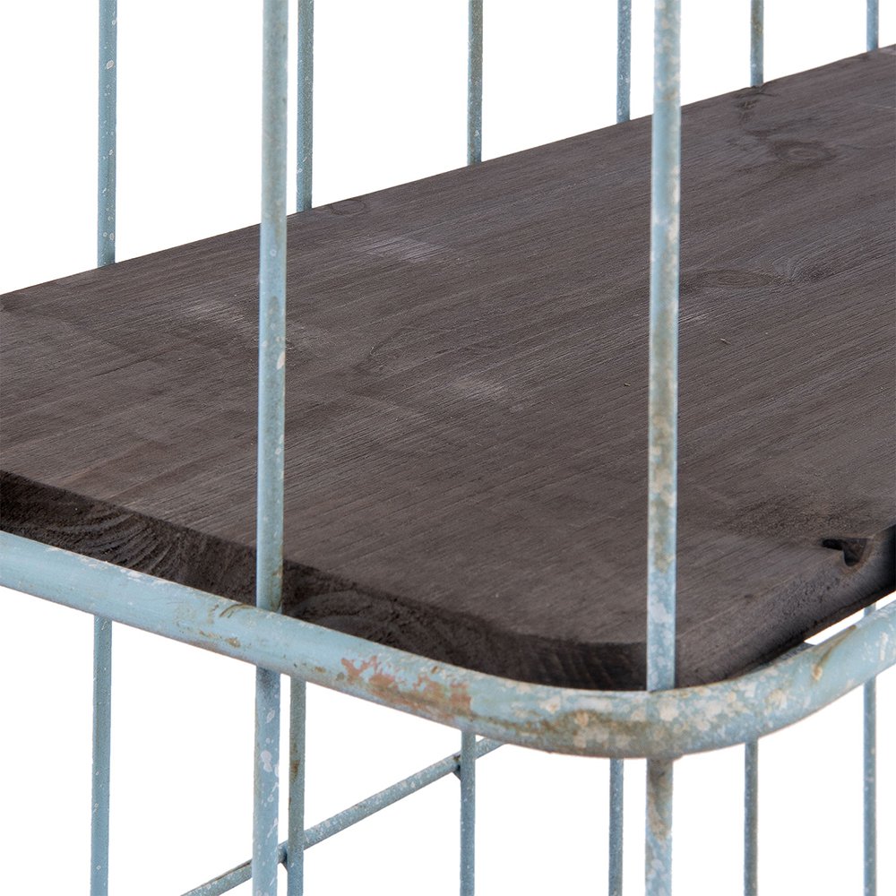Bakkerskast Groen, Hout en IJzer 85x32x143 cm