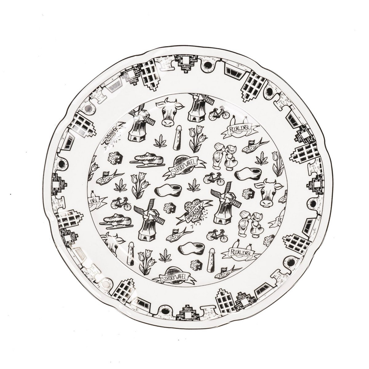 Plate - Dutch Black - Newbone China - 26x26x1.5cm