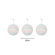 Christmas ornaments - Christmas balls - Foam - Unicorn colors - S3 - 8cm