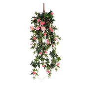 Artificial Petunia Hanging Plant - L15 x W20 x H80 cm - Pink
