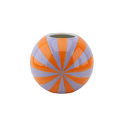 Vase - Flower Vase Swirl - Orange/Lilac - 15x15x13.5cm