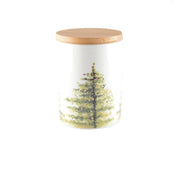 Pot met houten deksel 10x10x10.8