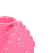 Candle holder - House - Ceramic - Neon Pink - 6x6x11cm