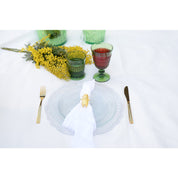 Decorative transparant under plate 
