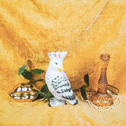VASE Cockatoo Dolomite pink/green 14 x 10.5 x 22 cm