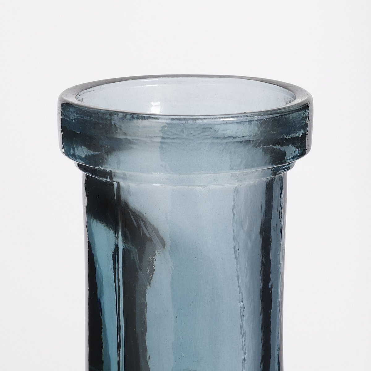 Rioja Bottle Vase - H75 x Ø18 cm - Recycled Glass - Light Blue