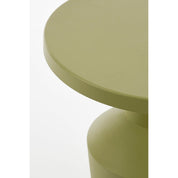 Feroza side table - H41 x Ø34 cm - Metal - Light green