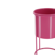 Plantenhouder - Metaal - Roze - 11x11x19cm