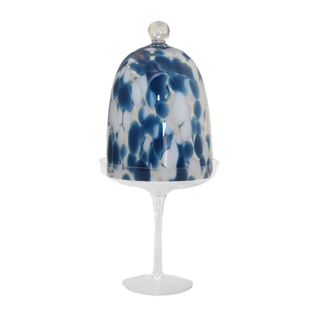 Cake Stand with White and Blue Stands