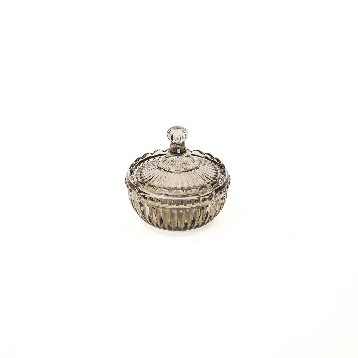 Pot - Glas - Smokey - 9,5x9,5cm