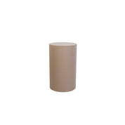 Side table / pillar cylinder - taupe 