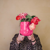 Pot - Dick - Keramiek - Roze - 17,5x17,5x17,5cm