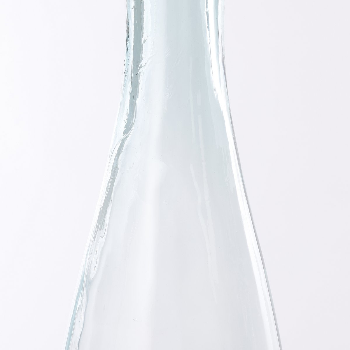 Kyara Bottle Vase - H100 x Ø20 cm - Recycled Glass - Transparent