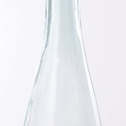 Kyara Bottle Vase - H100 x Ø20 cm - Recycled Glass - Transparent