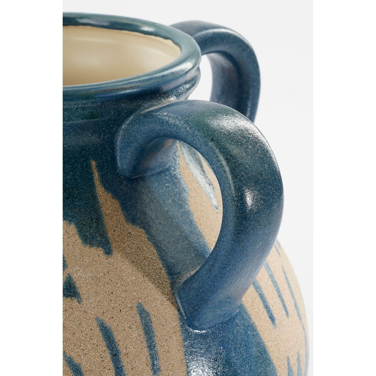 Caldo Vase - L28 x W28 x H36 cm - Ceramic - Dark blue