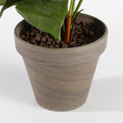 Anthurium Artificial Plant in Stan Flower Pot - H40 x Ø30 cm - Light Pink