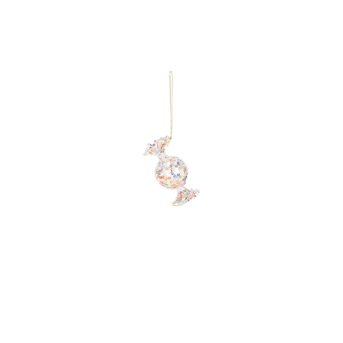 Ornament Christmas pendant - Candy - Glass - 7.5x4x4cm