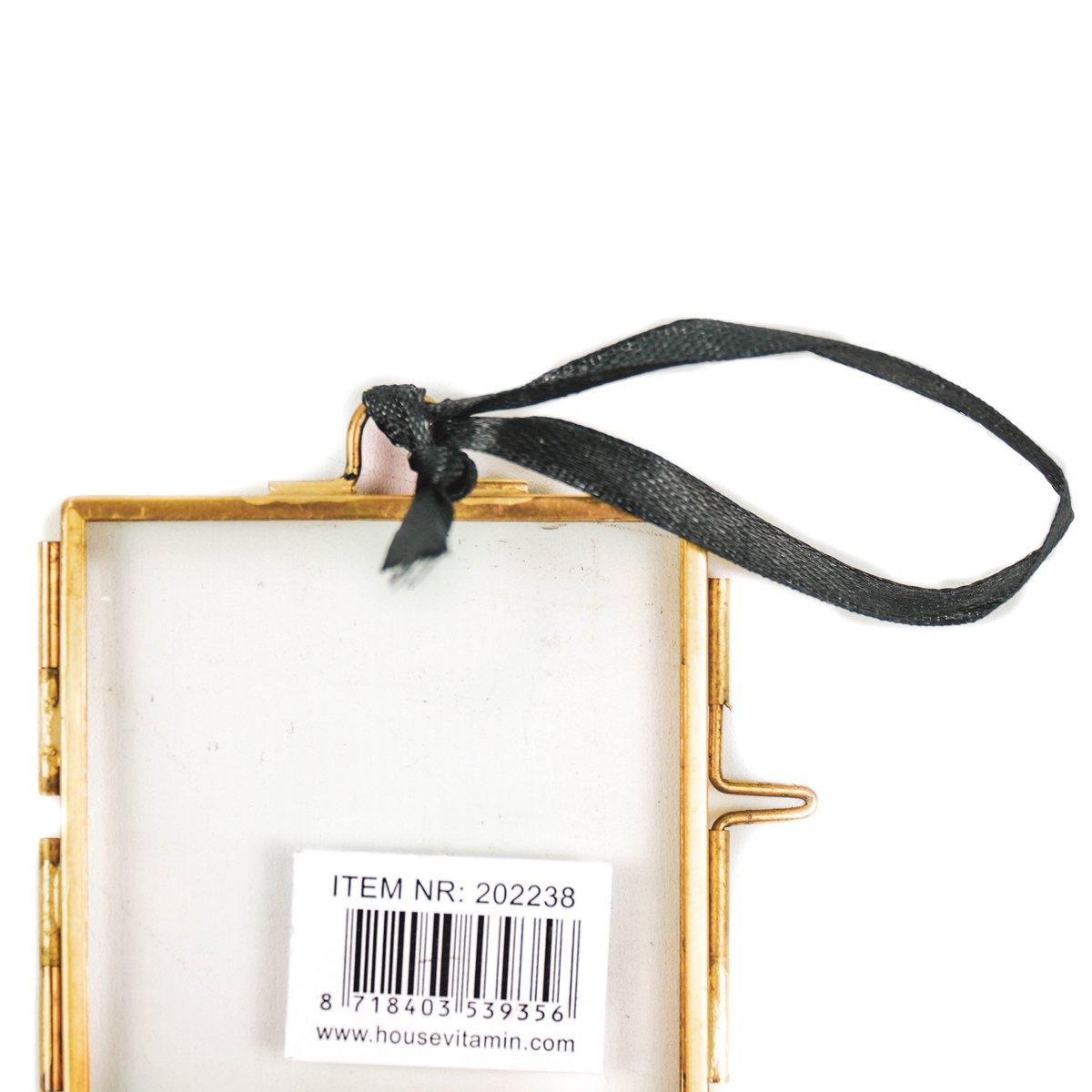 Fotolijst - Hangend - Metaal/Glas - Goud - 6,5x6cm
