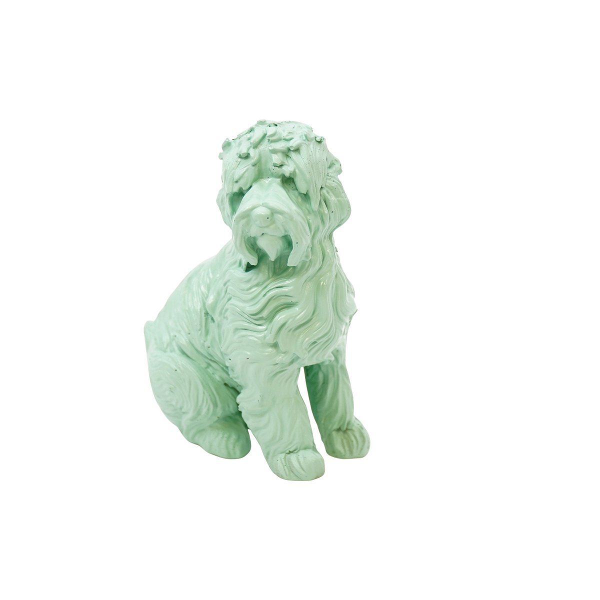 Ornament - Labradoodle - Polyresin - Mint green - 10.5x5x9cm