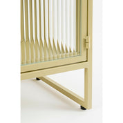 Clifton storage cupboard with doors - L38 x B35 x H50 cm - Metal - Beige