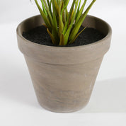 Artificial Begonia Plant in Flower Pot Stan - H40 x Ø38 cm - Red