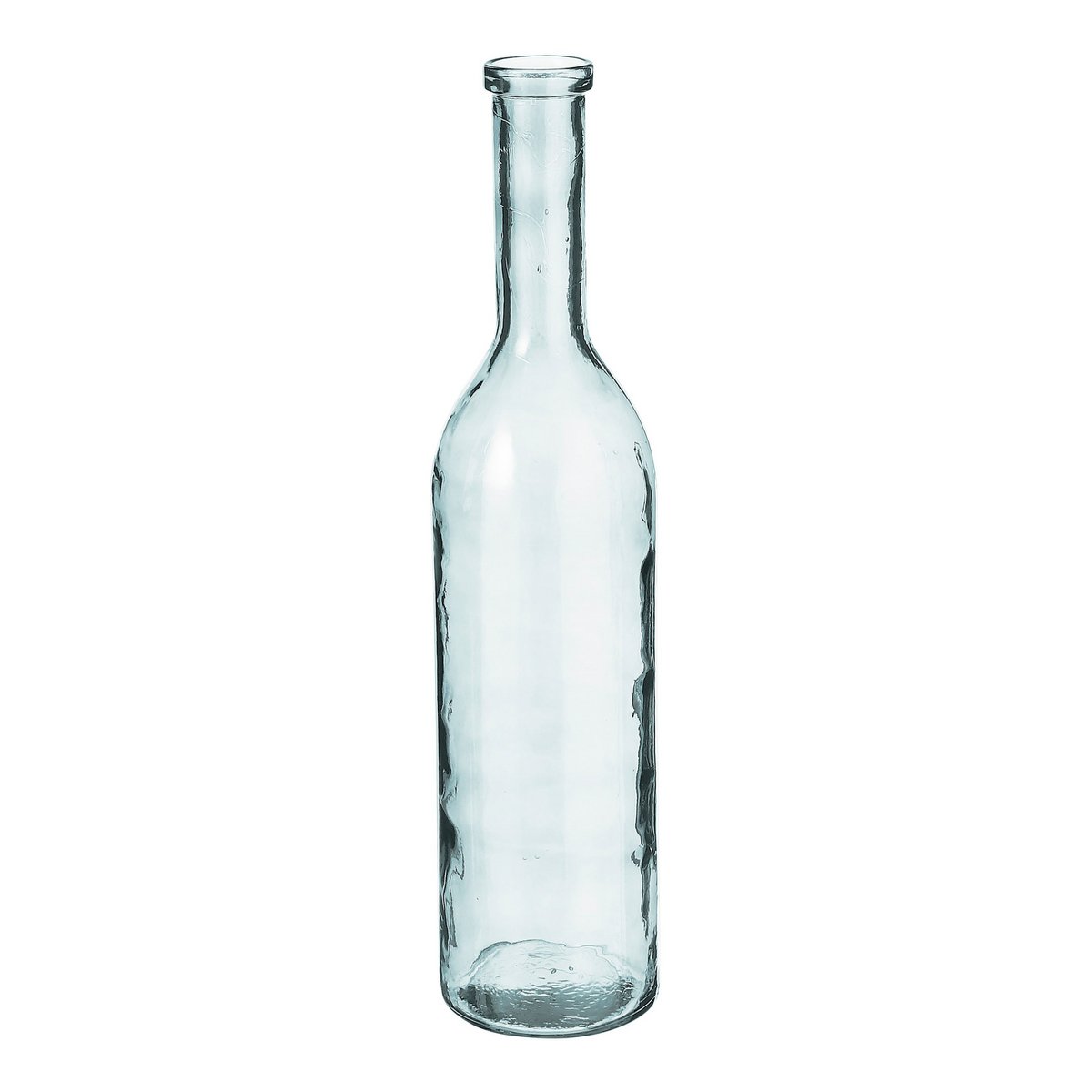 Rioja bottle vase - H75 x Ø18 cm - Recycled glass - Transparent
