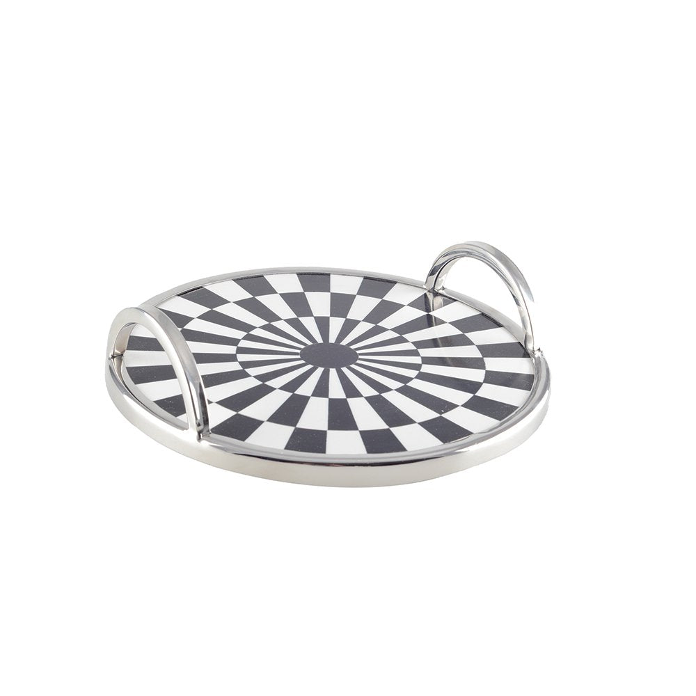 Round serving tray 28x28x6cm