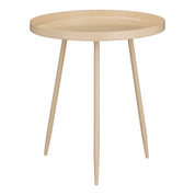 Flores Side table - H44 x Ø40 cm - Metal - Beige