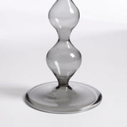 Trent Candlestick - H33 x Ø9 cm - Glass - Dark Grey