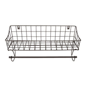 Handdoekhouder met mand 44x12x25 cm