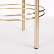 Sverre Flowerpot on Stand - H81 x Ø27 cm - Black, Gold